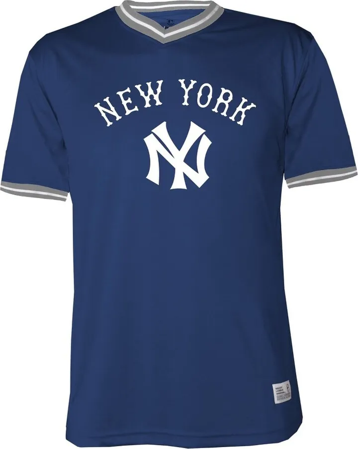 MLB New York Yankees Men's Short Sleeve V-Neck Jersey - M