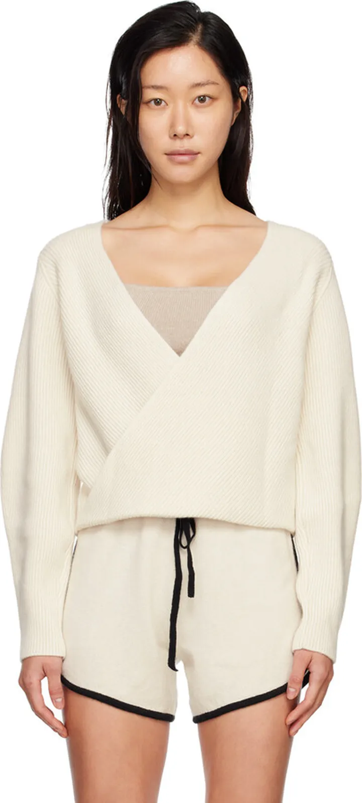 LISA YANG Off-White Rosa Crewneck