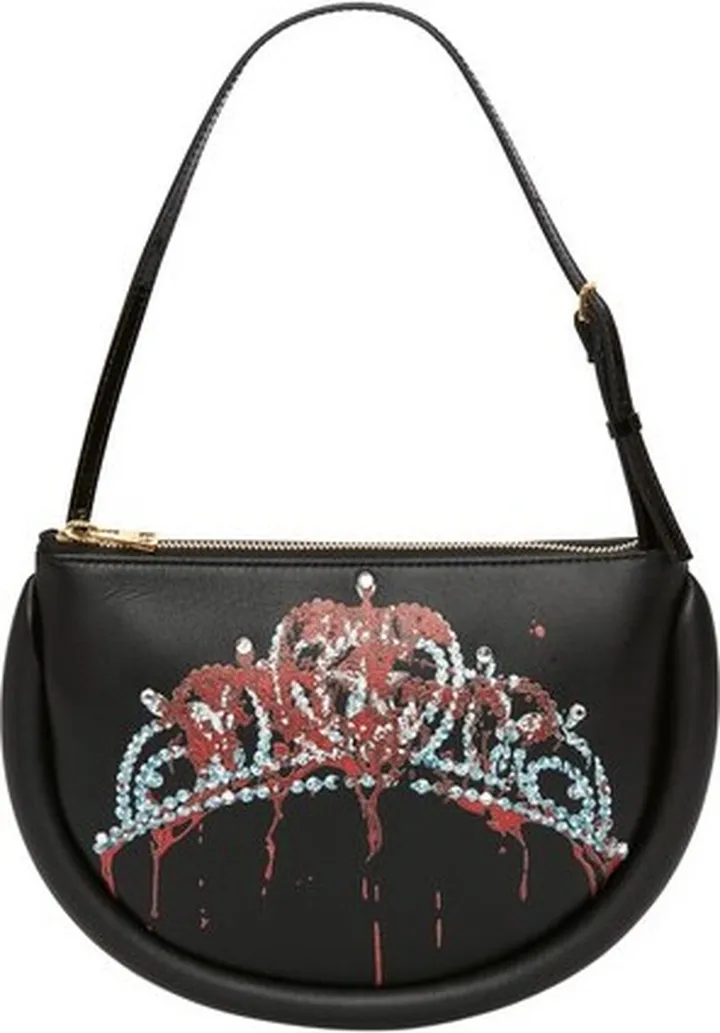 Carrie Bumper-Moon Leather Shoulder Bag