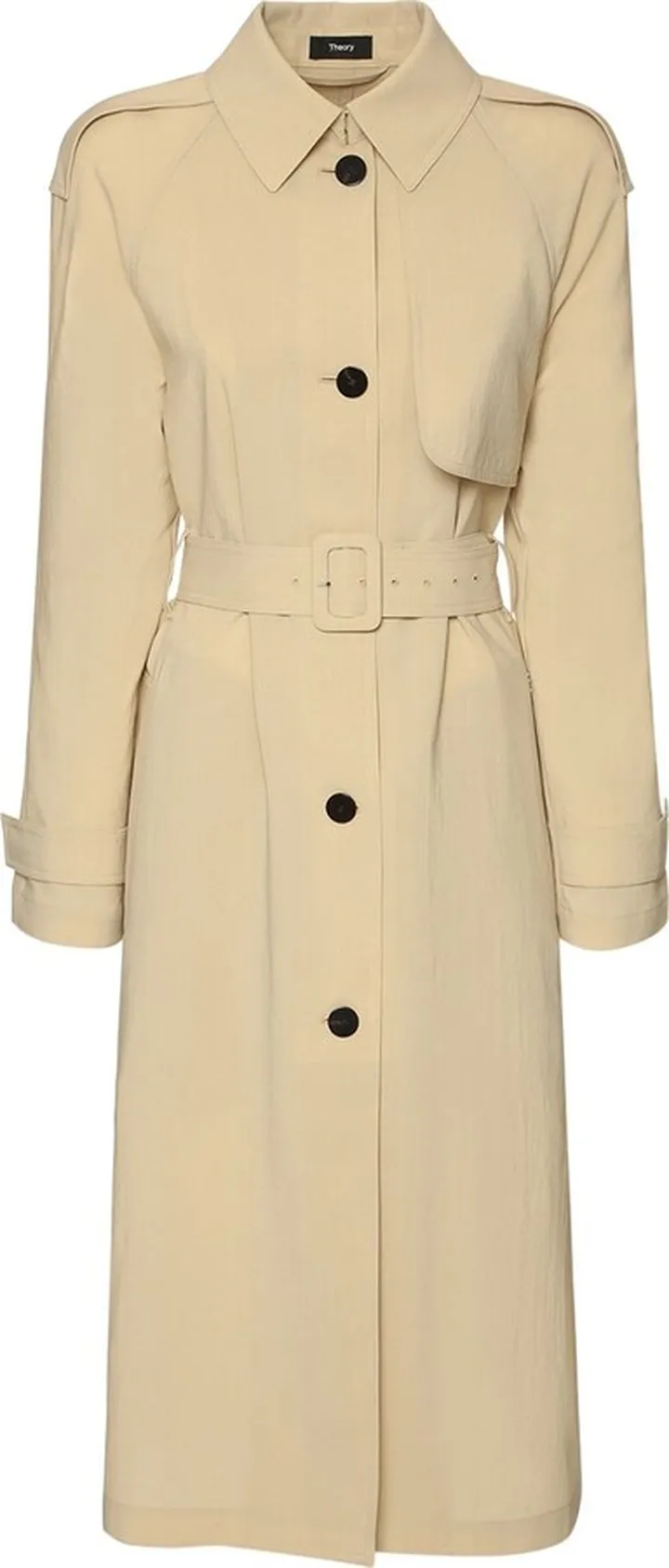 Crisp poly trench coat