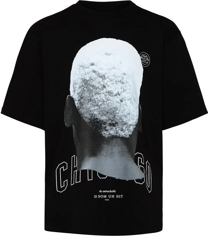 Ih Nom Uh Nit Graphic Printed Drop Shoulder Crewneck T-Shirt