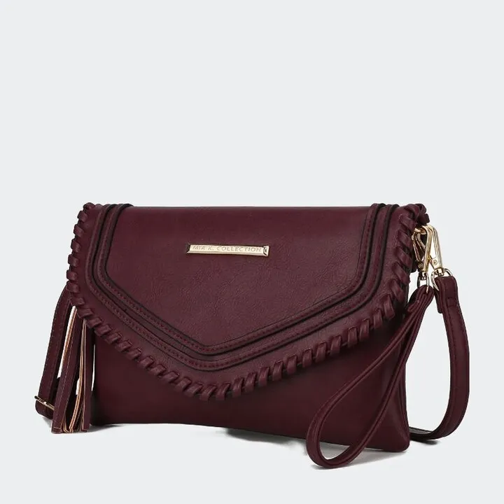 MKF Collection by Mia K Remi Vegan Leather Women’s Shoulder Bag - Red