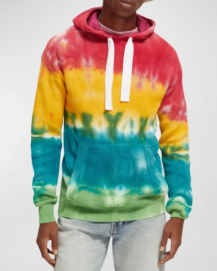 Men's Tie-Dye Knit Hoodie