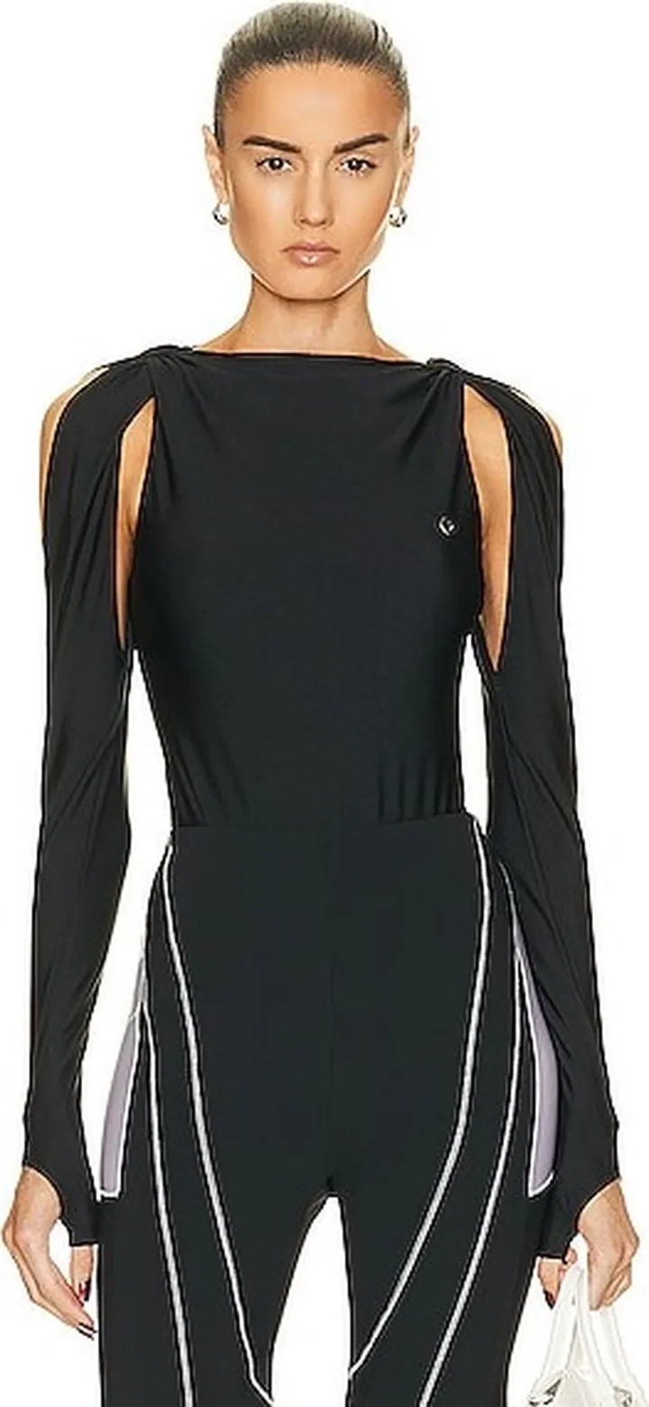 Coperni Cut Out Bodysuit in Black