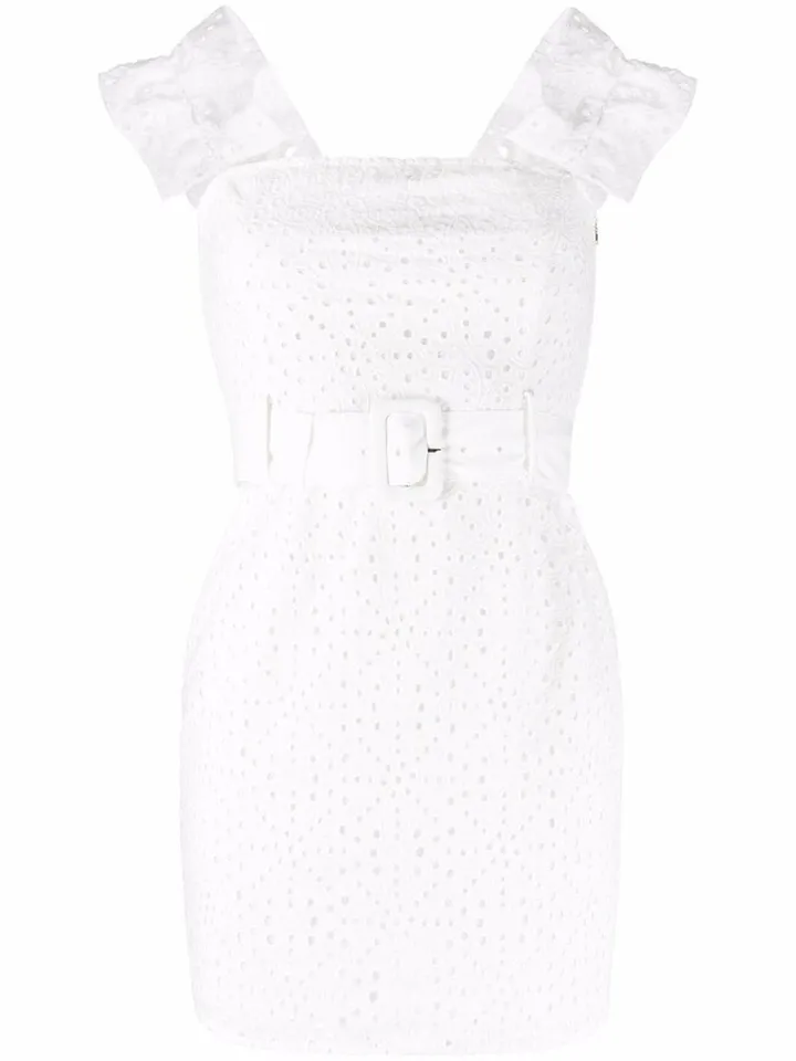 Embroidered Mini Dress