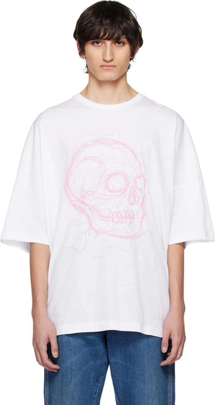Alexander McQueen White Printed T-Shirt