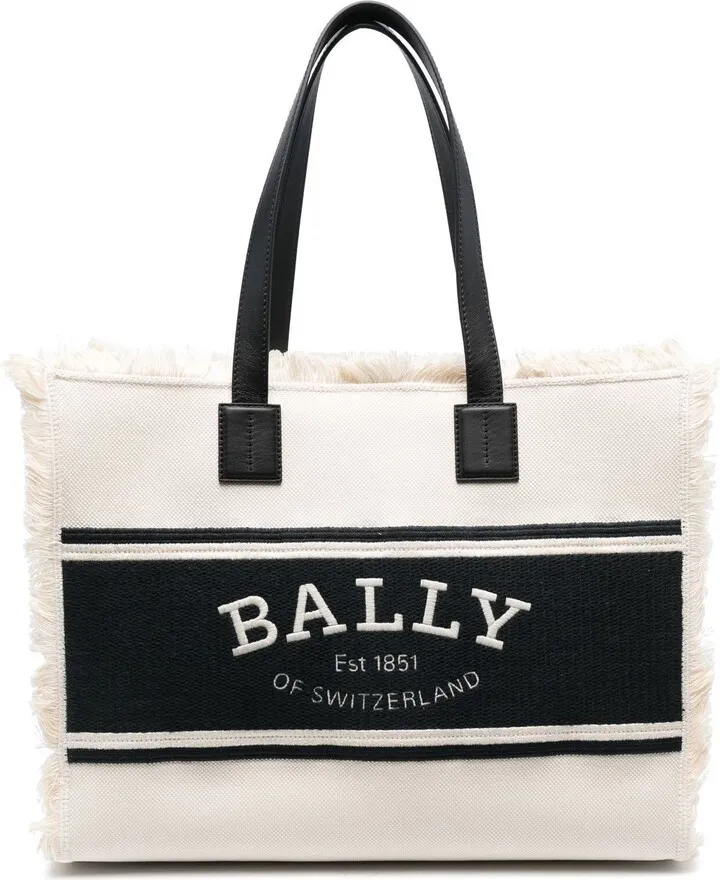 Crystalia fringed tote bag
