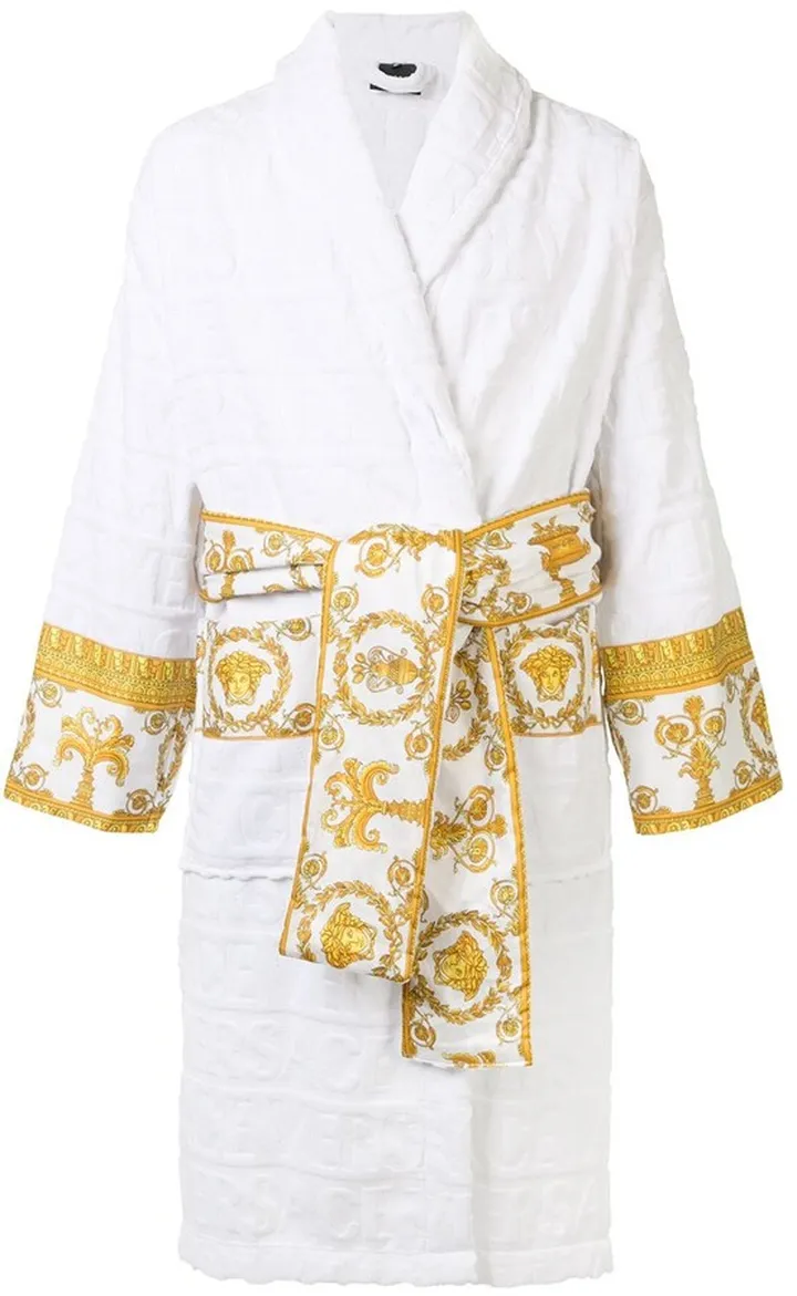Barocco trim bathrobe