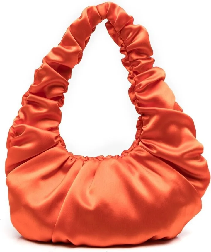 Gatherered Top-Handle Tote