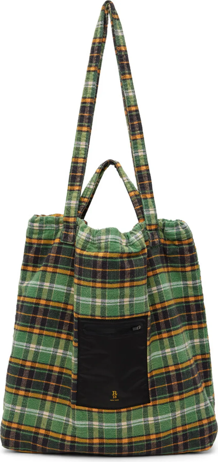 R13 Green Oversized Tote
