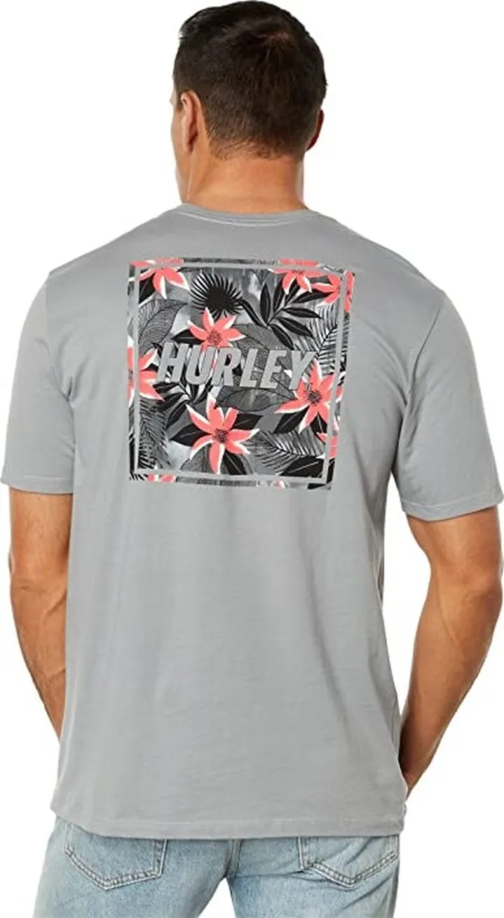 Hurley Four Corners Short Sleeve Tee (Particle) Men's Clothing