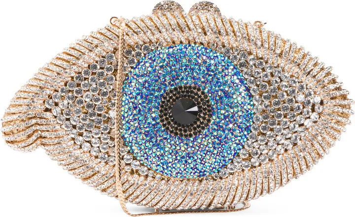 Evil Eye Crystal Clutch