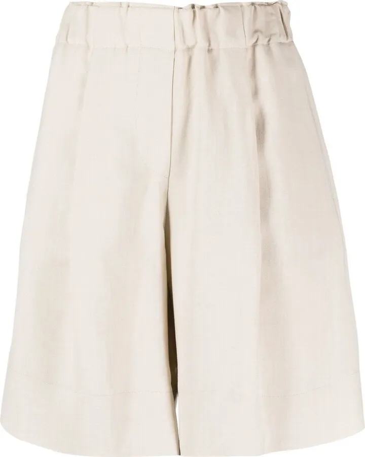 Elasticated Knee-Length Shorts
