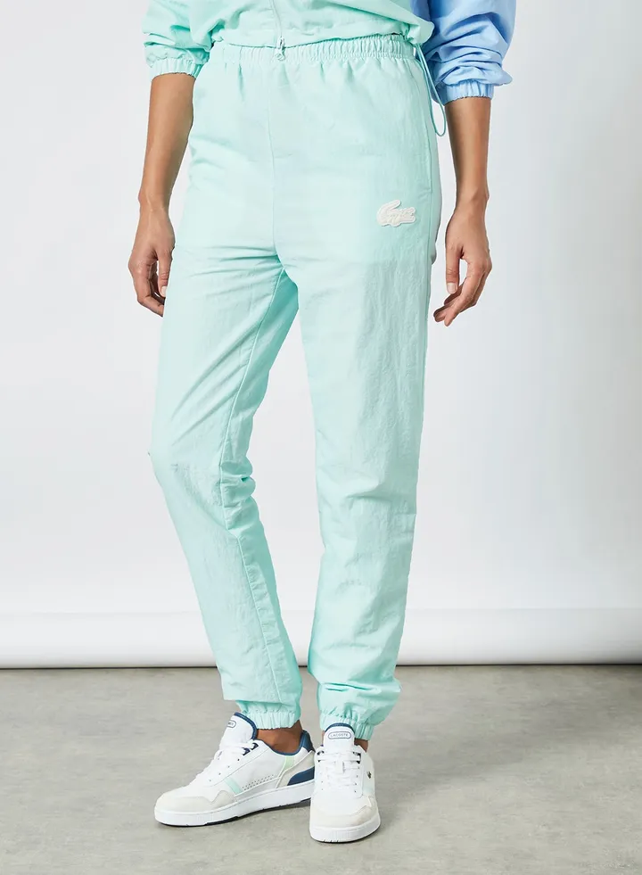 High Waist Tracksuit Pants Turquoise