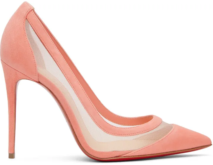 Christian Louboutin Pink Galativi 100 Heels