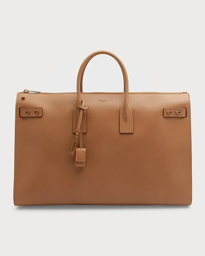Sac De Jour Zip Leather Duffel Bag