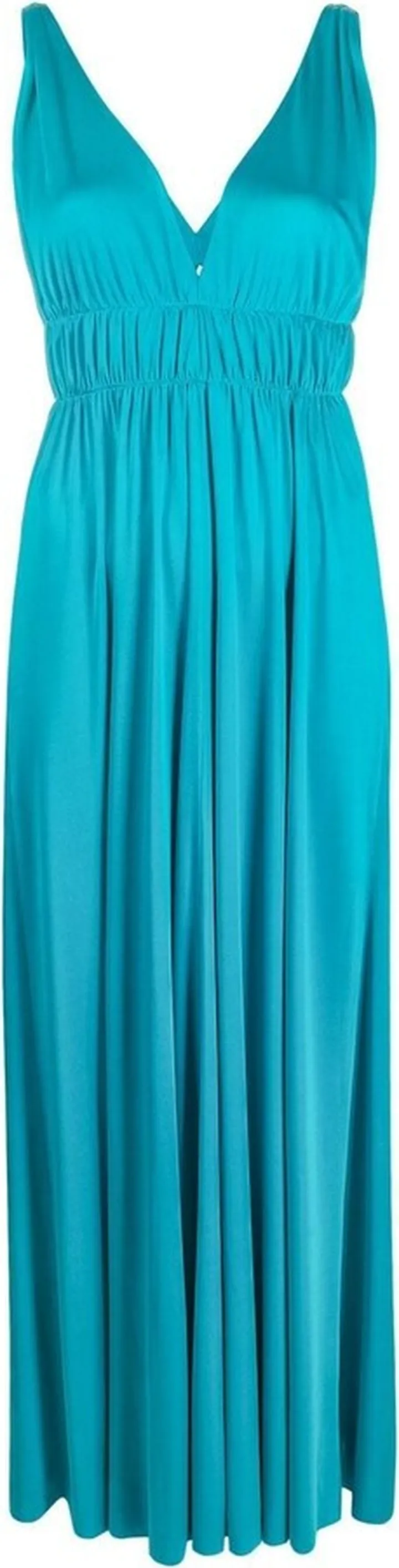Ruched Empire-Line Dress
