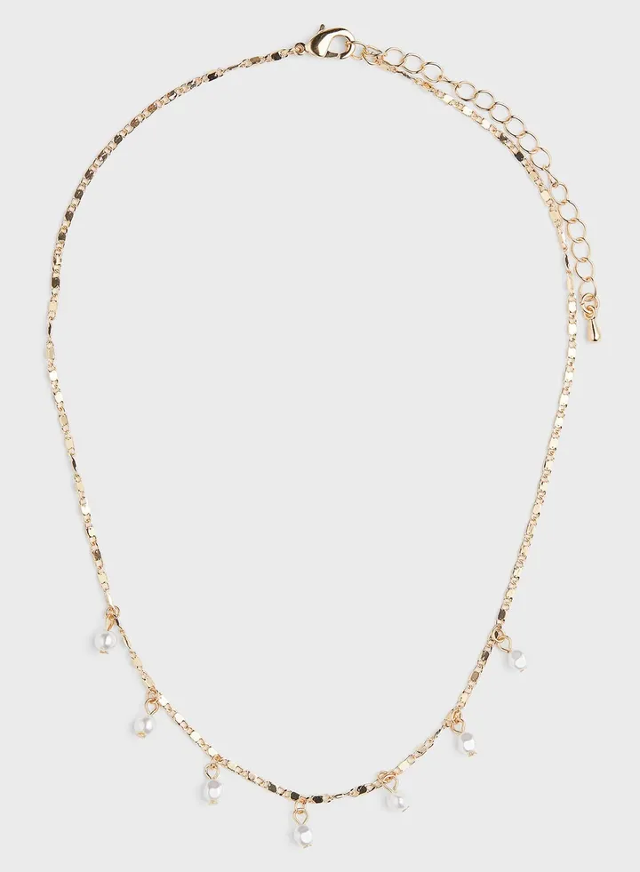 Chain Detailed Necklace