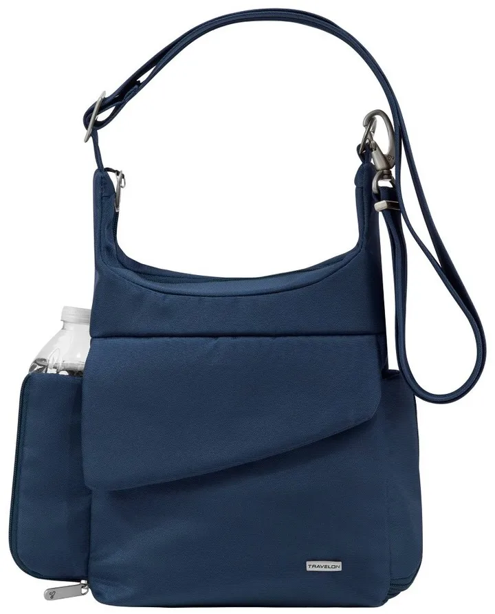 Travelon RFID Anti-Theft Messenger Bag - Midnight Blue