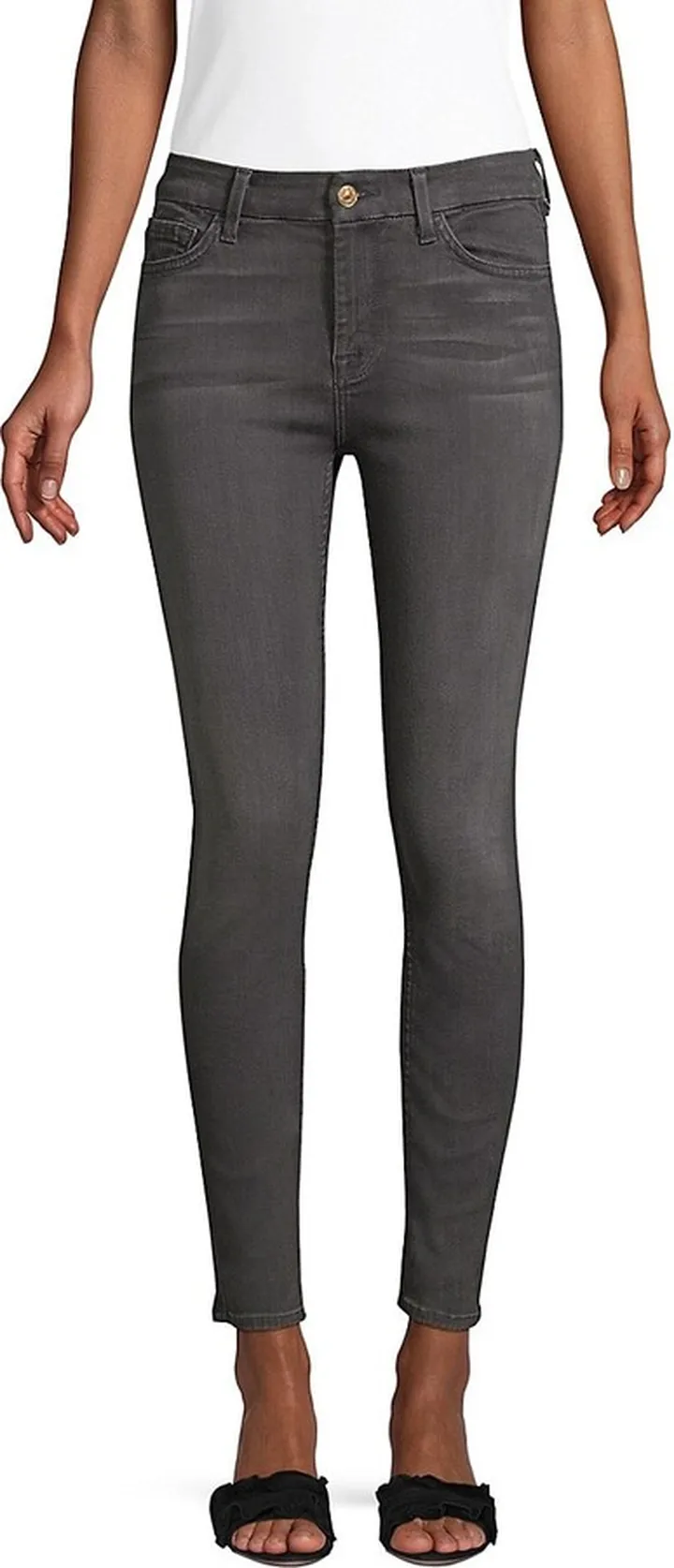 High-Rise Ankle Skinny Jeans