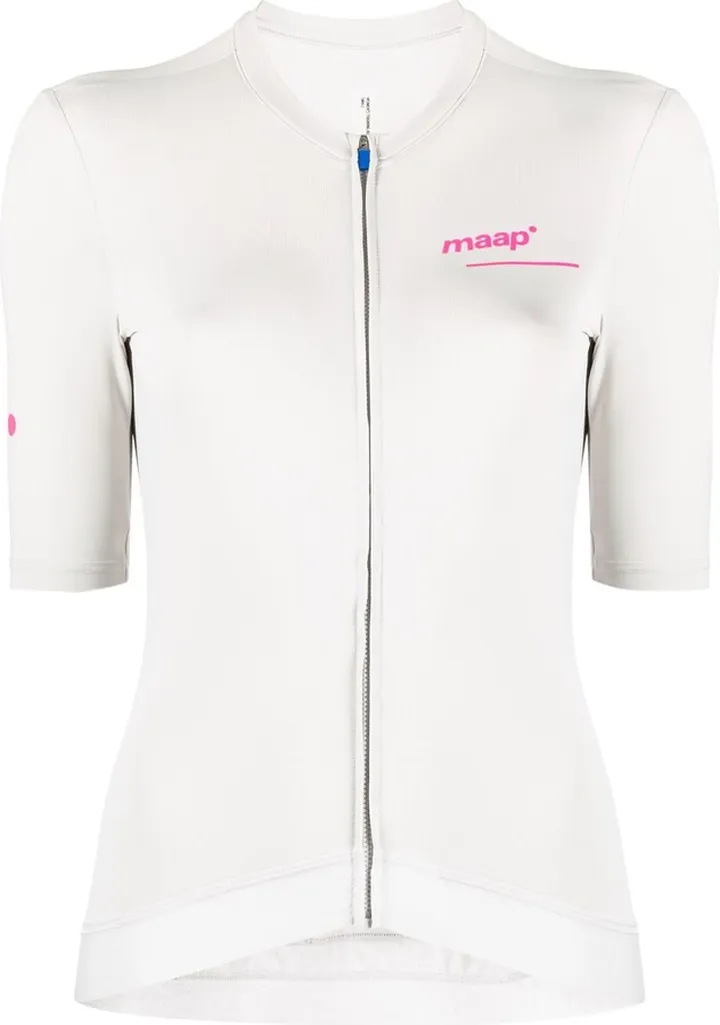 White Training Cycling Jersey Top