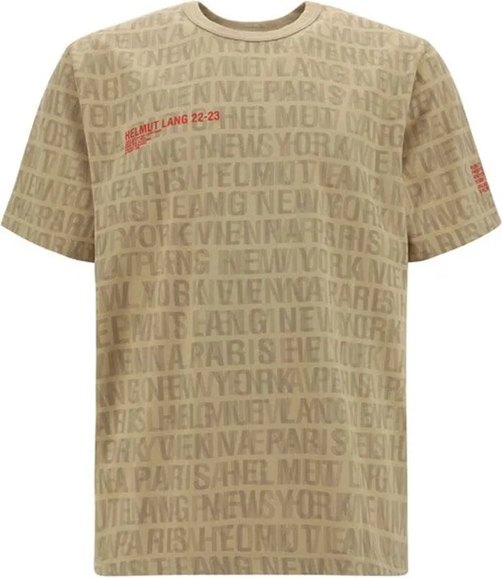 Helmut Lang Logo Printed Crewneck T-Shirt