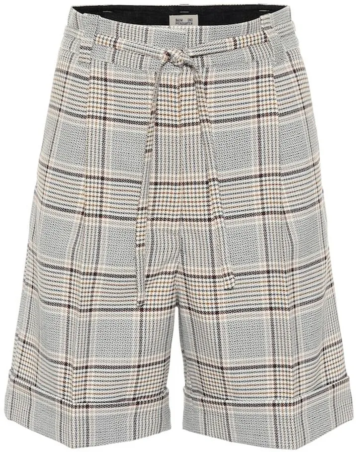 Nouga checked Bermuda shorts