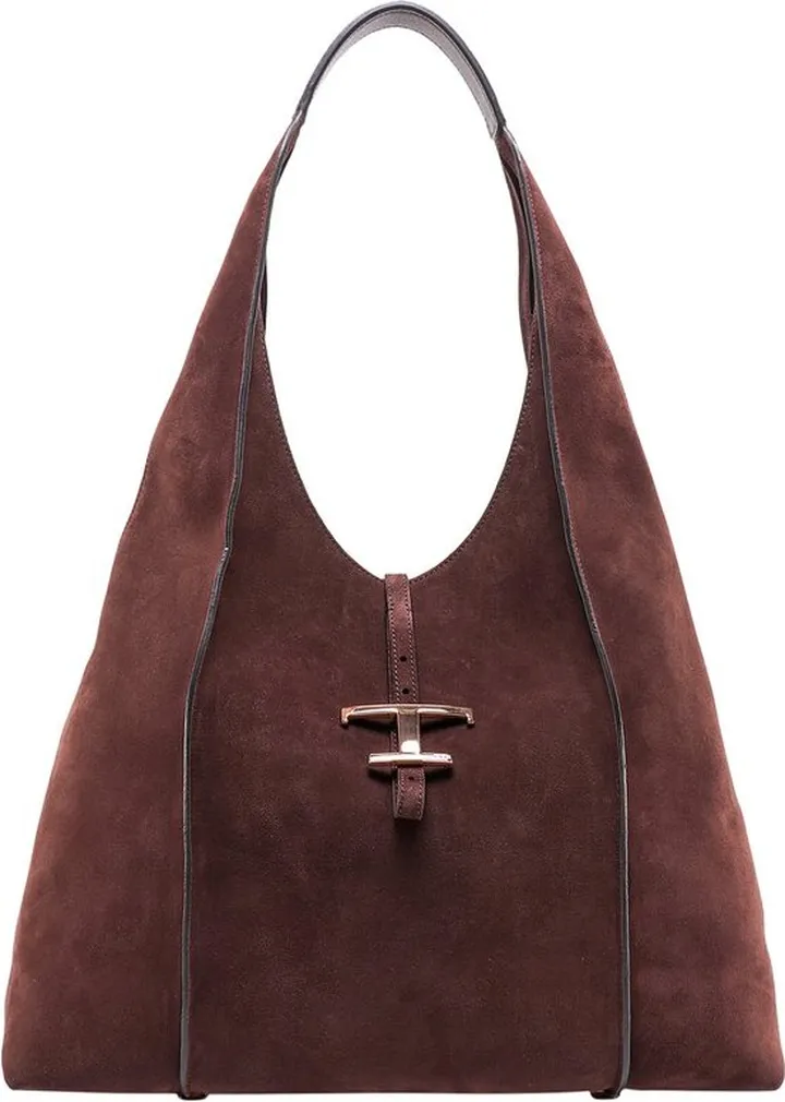 Tod's Logo Plaque Panelled Tote Bag