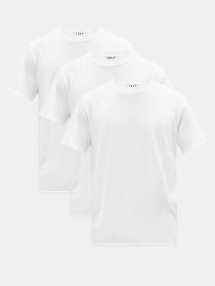 Pack Of Three Lyocell-blend Jersey T-shirts