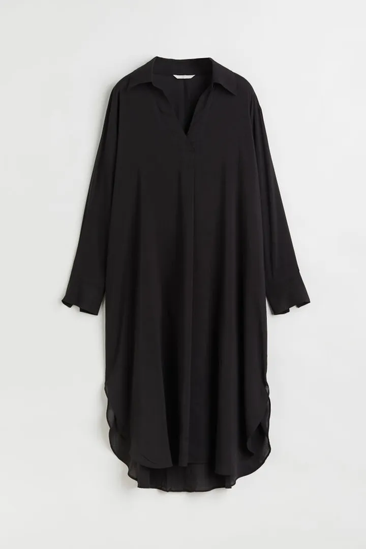 Lyocell-blend Shirt Dress