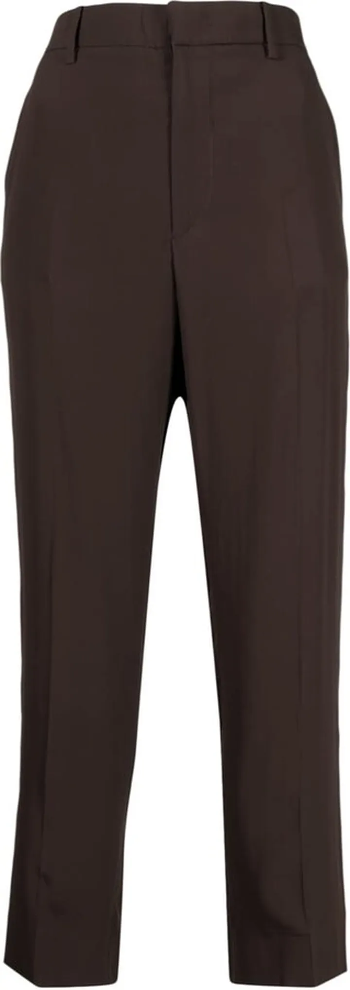 Cropped Straight-Leg Trousers