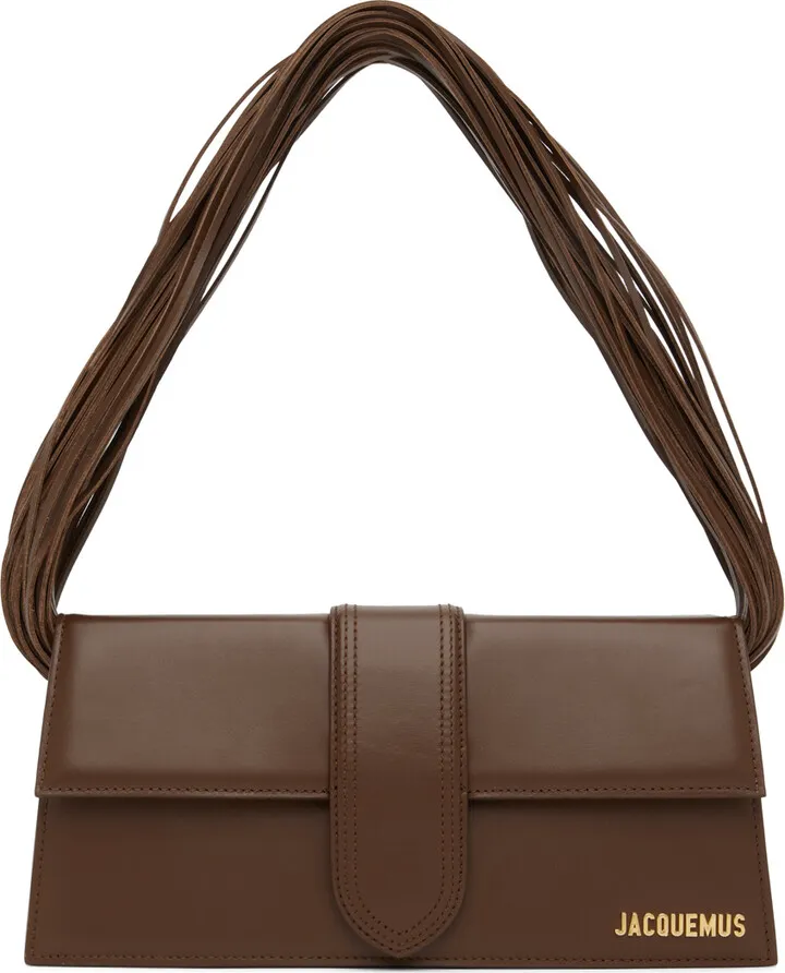 Jacquemus Brown Le Raphia 'Le Bambino Long Ficiu' Bag