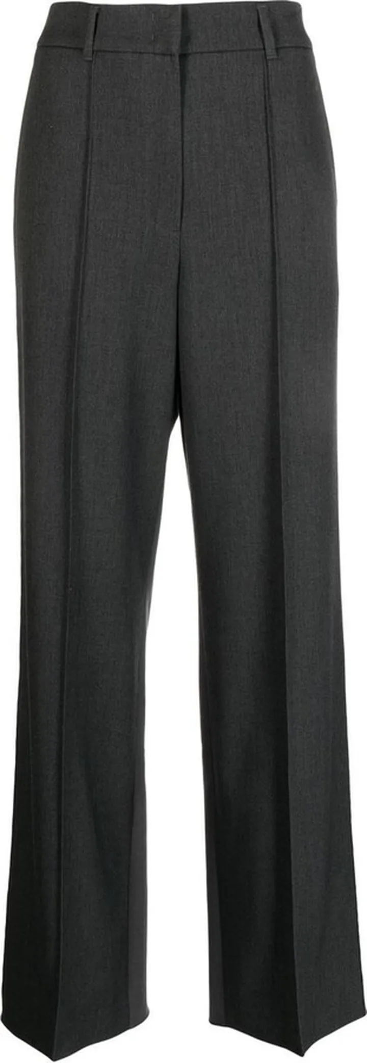 Twill Straight-Leg Trousers