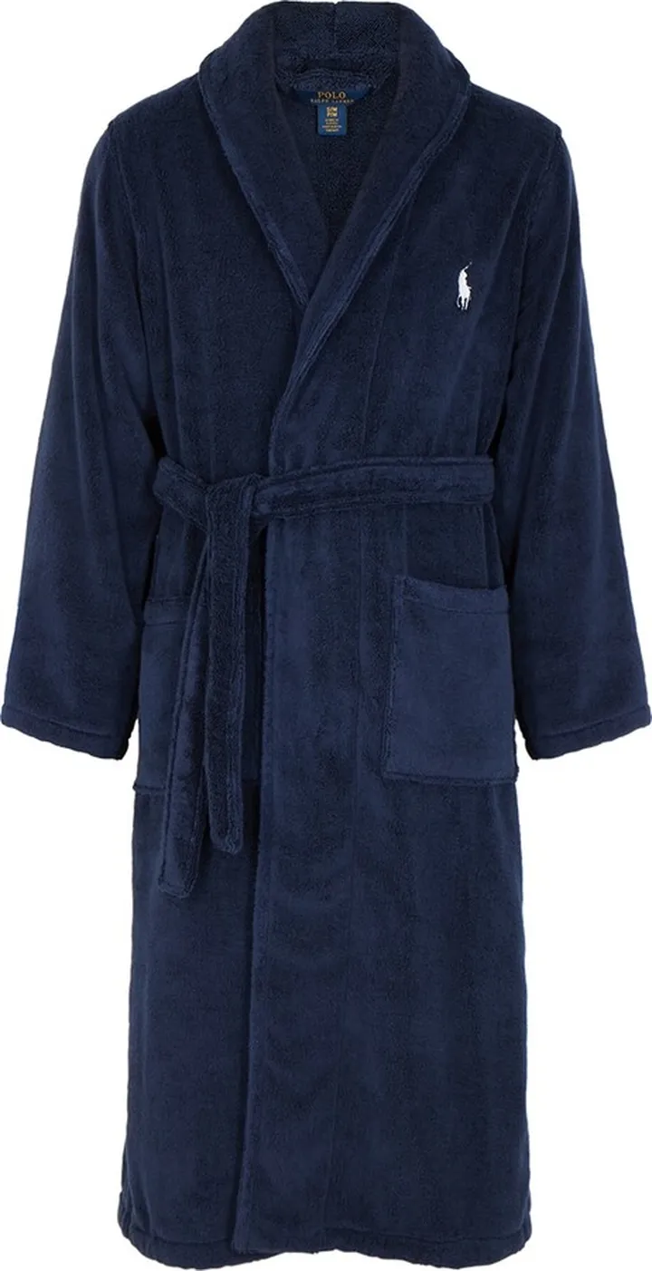Polo Ralph Lauren Navy Terry Cotton Robe