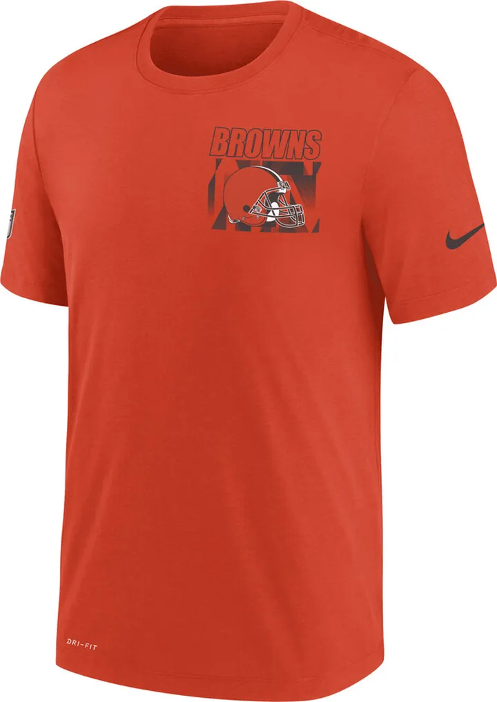 Nike Men's Dri-FIT (NFL Cleveland Browns) T-Shirt in Orange