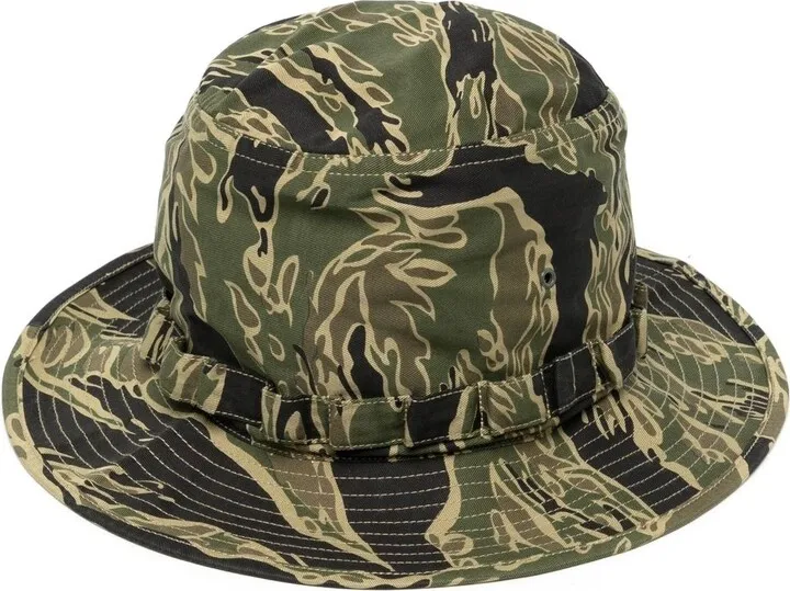 Boonie modified camouflage-print hat