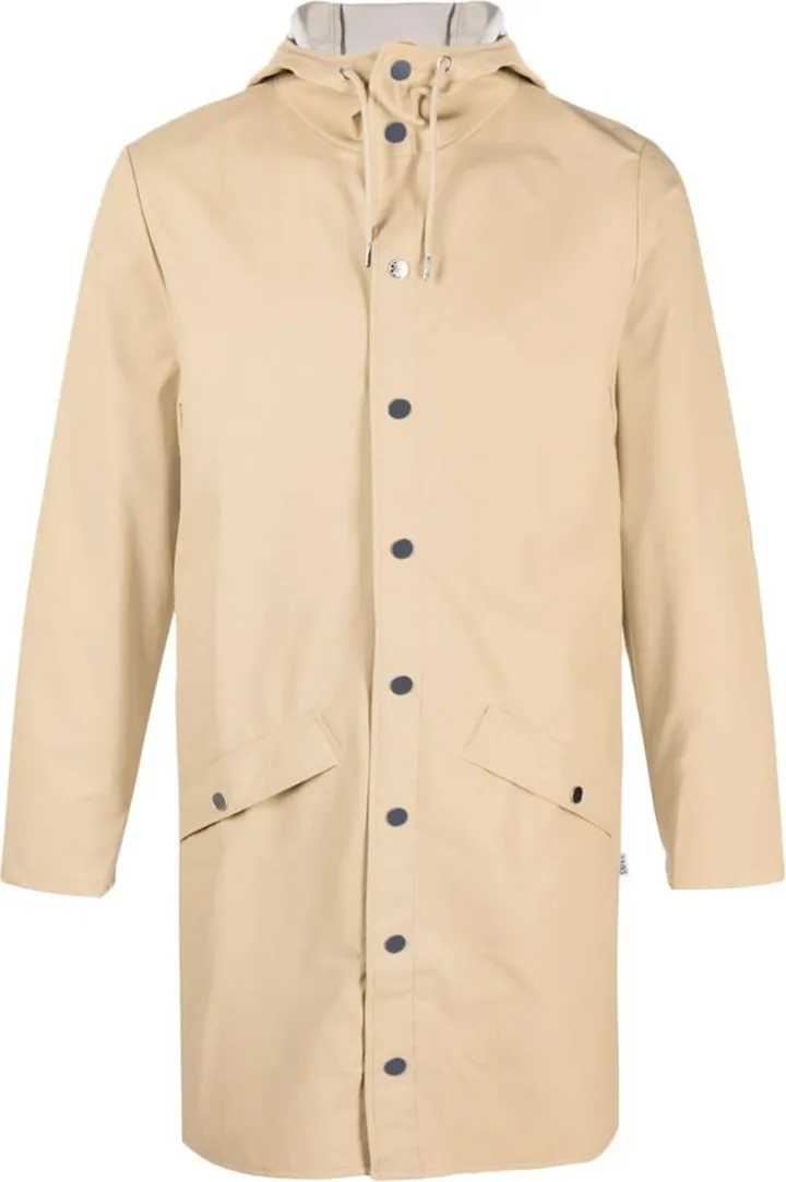 Hooded Long-Sleeve Raincoat