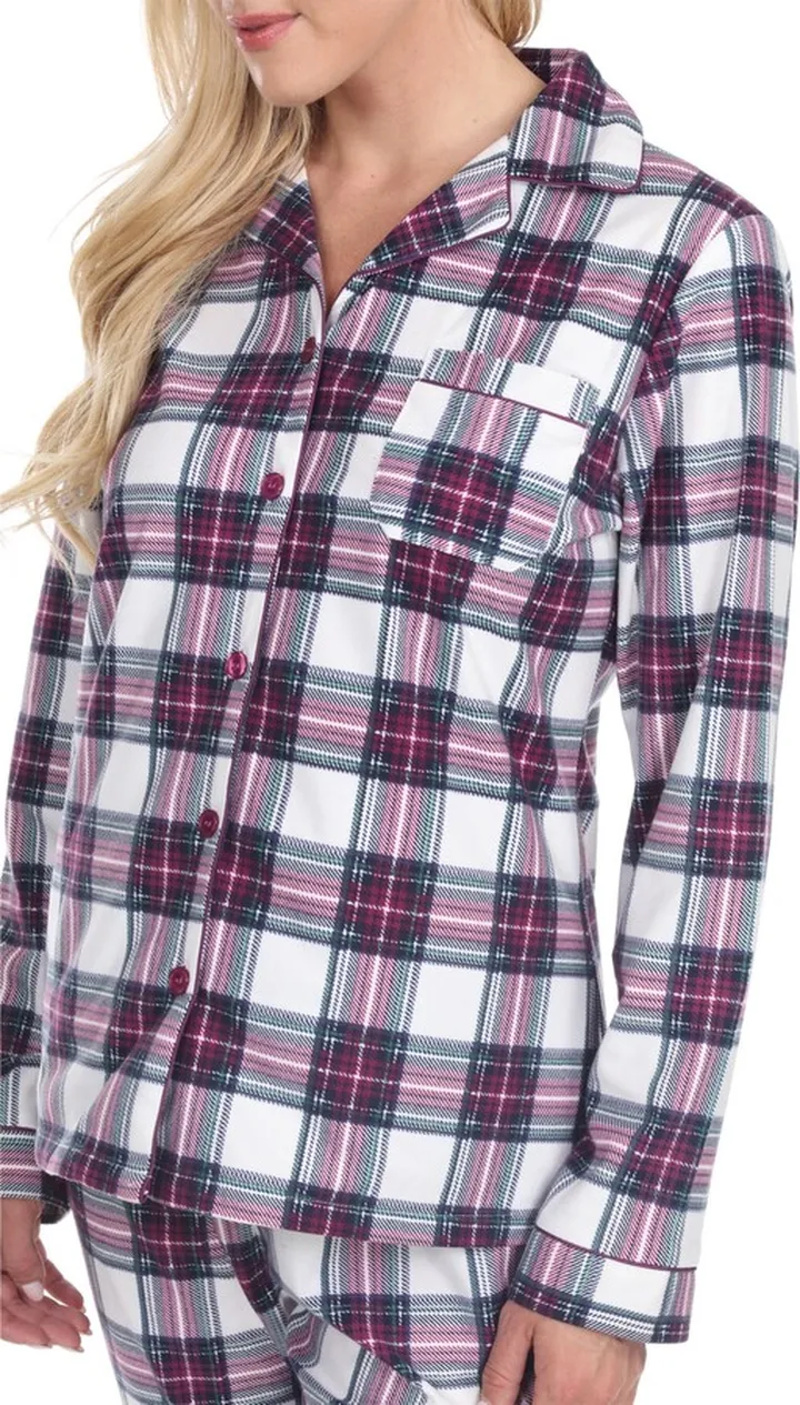 White Mark 3-Piece Cozy Pajama Set
