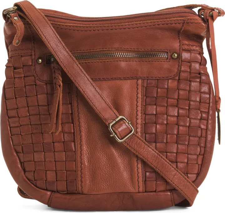 Leather Glenwood Curved Crossbody