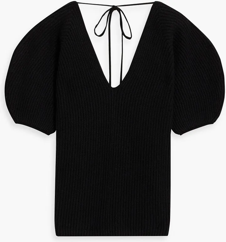 Ribbed cashmere top