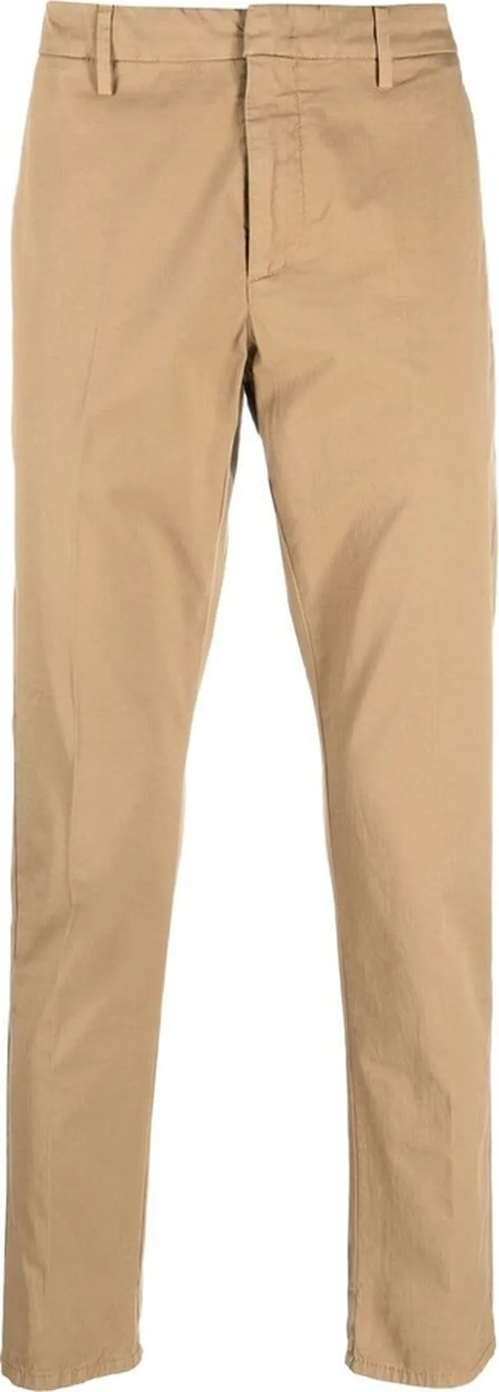 Straight-Leg Cropped Trousers