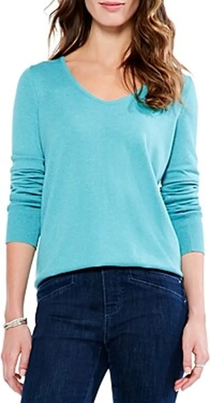 Nic+Zoe Petite Vital V-Neck Sweater