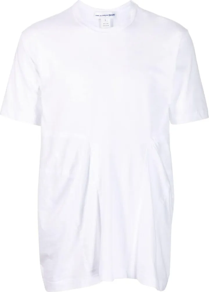 ruched cotton T-shirt