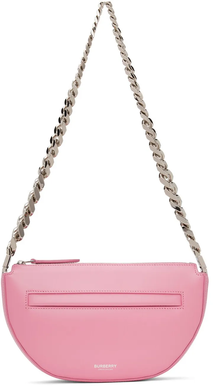 Burberry Mini Olympia Zip Chain Shoulder Bag