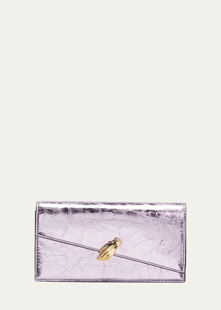 In My Dreams Metallic Leather Crossbody Bag