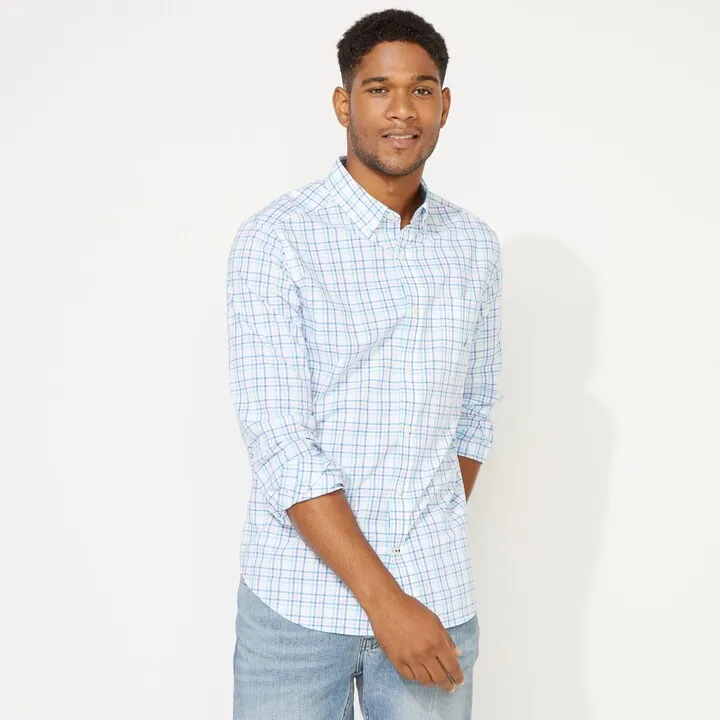Nautica Mens Big & Tall Plaid Shirt