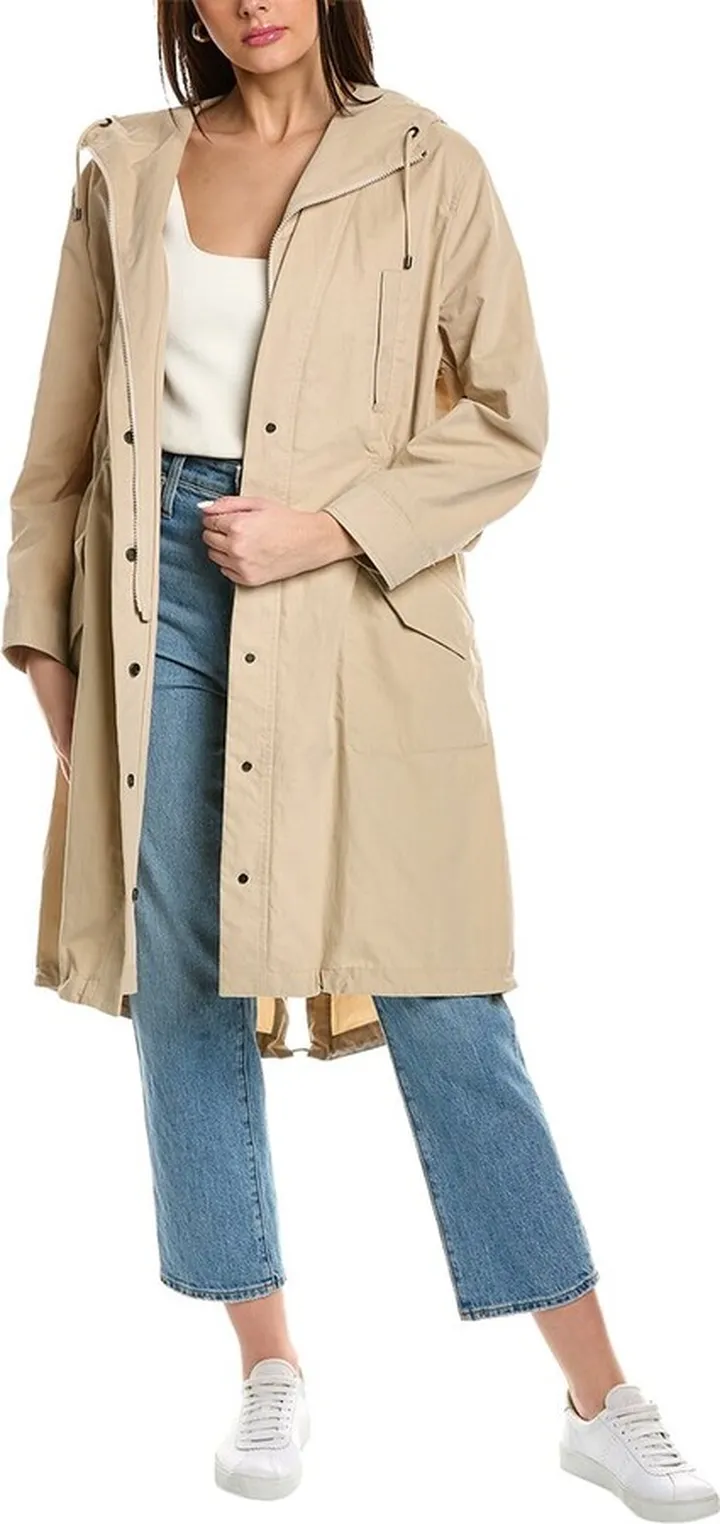 Brunello Cucinelli Drawstring Waist Trench Coat