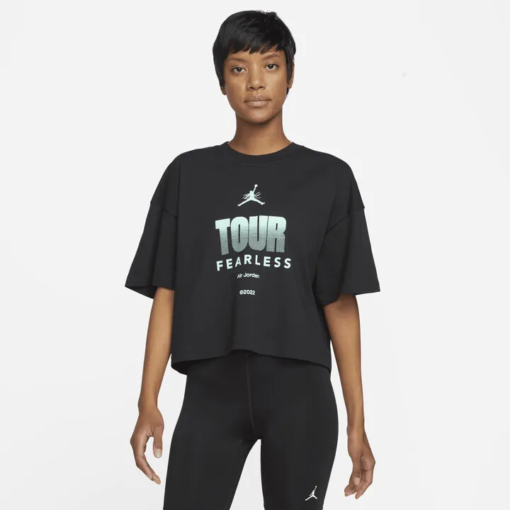 Women's Jordan Boxy T-Shirt in Black