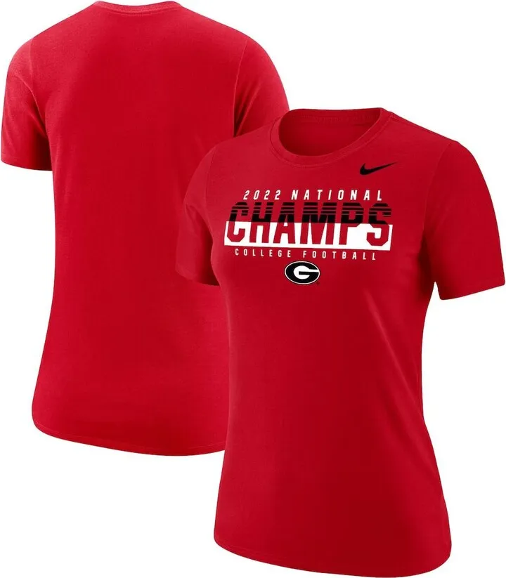 Women's Nike Red Georgia Bulldogs College Football Playoff 2022 National Champions T-shirt