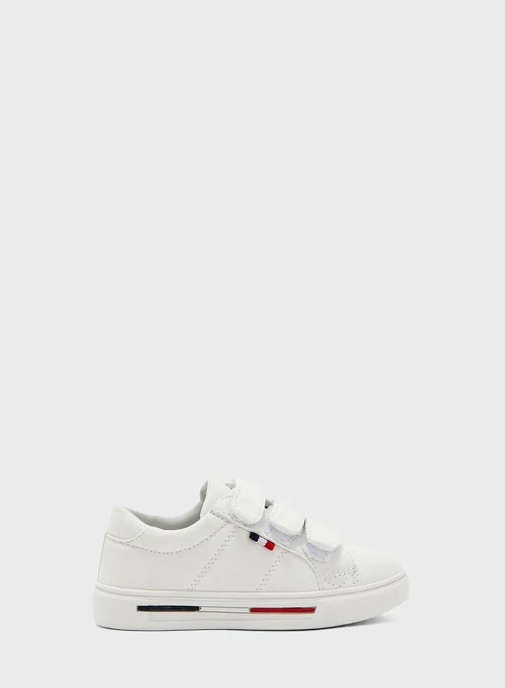Back To School Kids Velcro Low Top Sneakers
